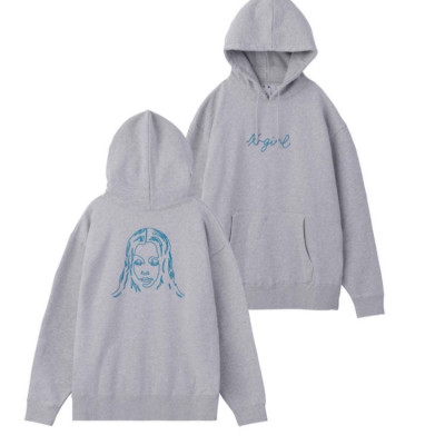 EMBROIDERED FACE SWEAT HOODIE X-girl